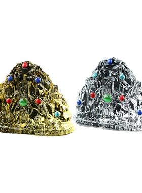 水晶金银山一对透明随葬品摆件靠山寿盒寄存装饰陈列墓穴安放