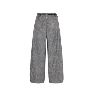 山暮 复古时髦羊毛宽松老钱风收口长裤 山谷少年独立设计师男装