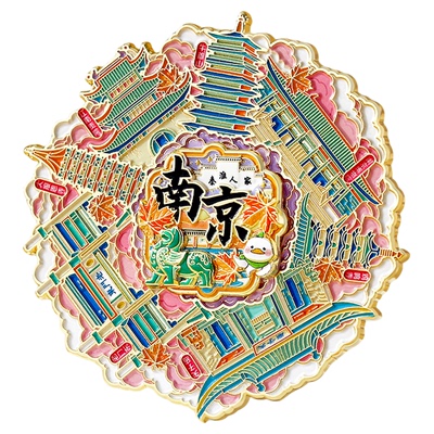 南京】旋转金属冰箱贴