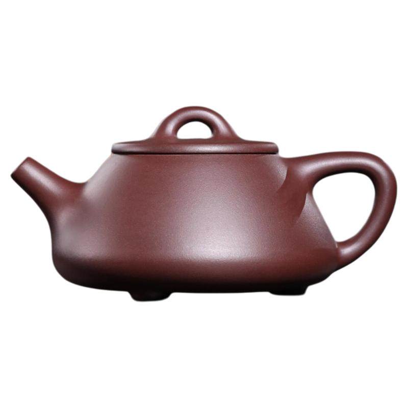 金镶玉宜兴手工紫砂壶单壶原矿老紫泥石瓢西施紫砂茶具泡茶壶家用