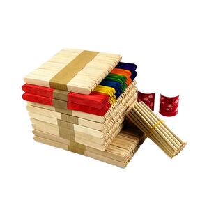 食品雪糕棒 冰棍棒diy玩具模型制作材料木棒手工房耗材木条雪糕棍