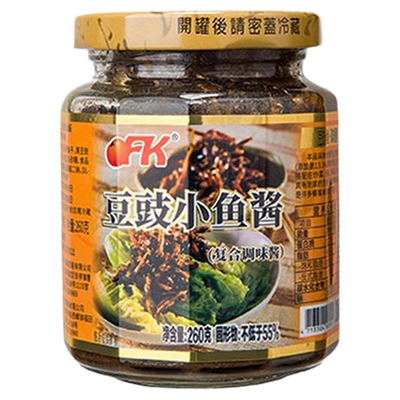 OFK台湾进口豆豉小鱼酱豆豉酱