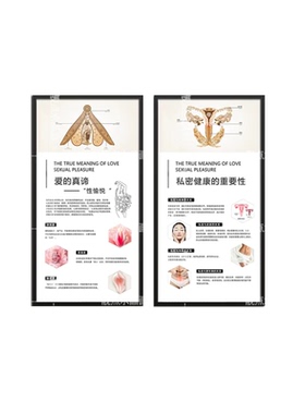 医美产康女性生殖保养挂画 现代养生美容院墙装饰母婴月子馆壁画