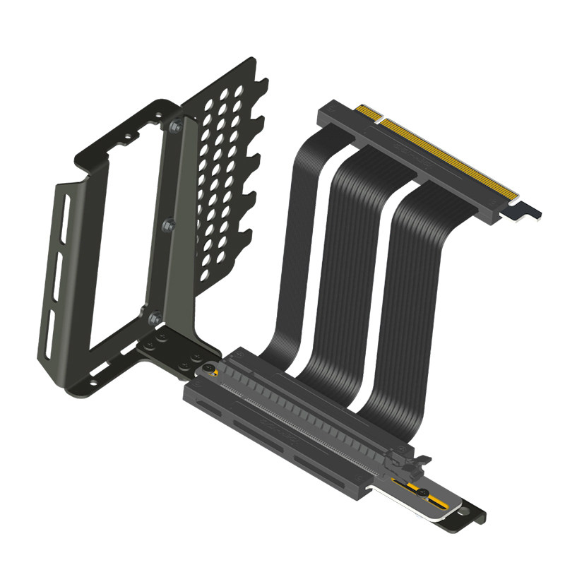 京兆全新V3显卡竖装支架90度V2竖装pcie4.0/5.0延长线兼容ATX机箱