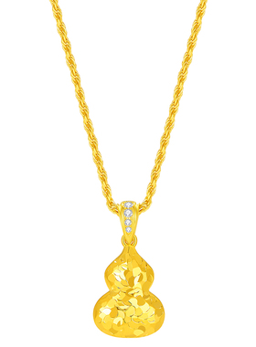 真我不凡S925纯银葫芦毛衣链女