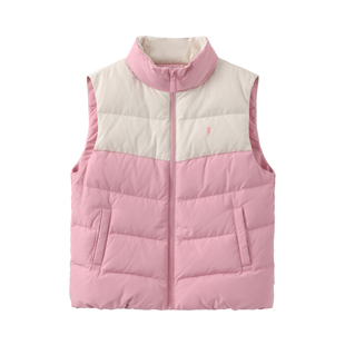 POLOWALK童装儿童马甲冬季2025新款女童羽绒服马夹外套背心