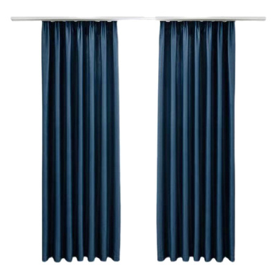 窗帘遮光现代简约挂钩式隔热门帘