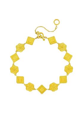 古法沙金盛世华彩传承华星凝辉手链女复古国潮风手链高级感24k金