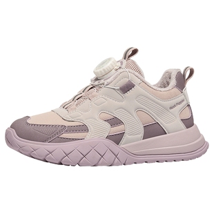 暇步士童鞋儿童棉鞋冬季旋转扣跑步鞋大童加绒保暖鞋子女童运动鞋