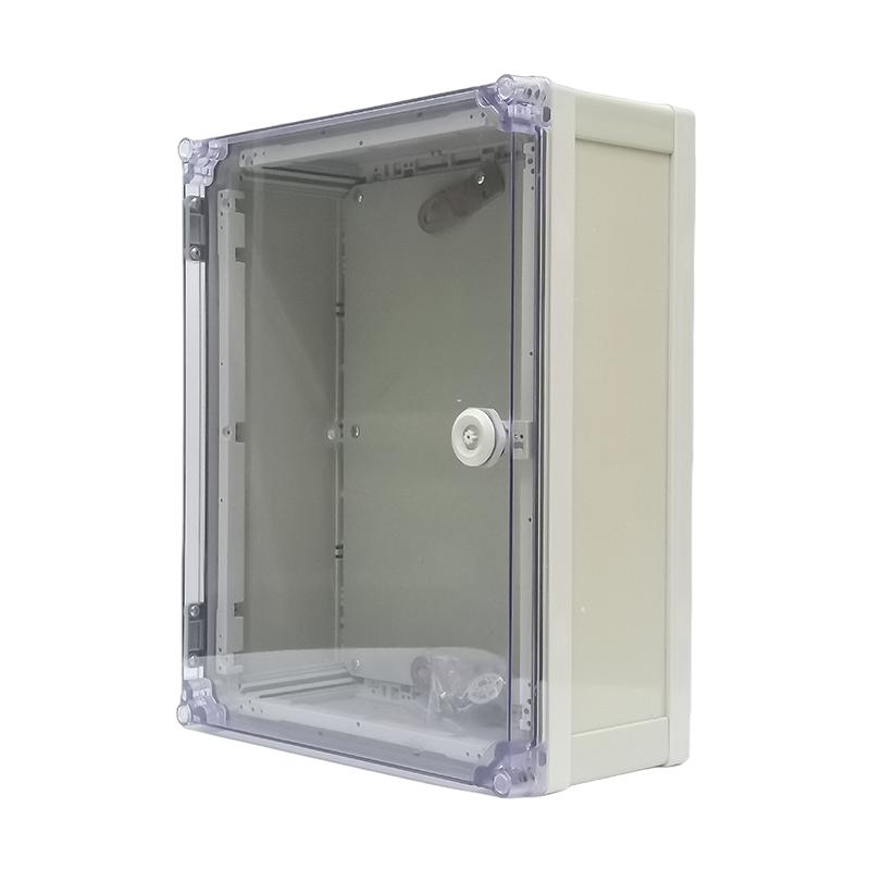 400*300*250PVC帶鎖塑料防水盒阻燃防腐配電接線盒基業(yè)控制強電箱
