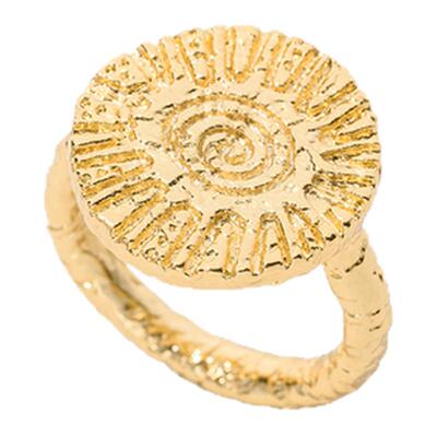 Dare买手店 A ray of sunlight太阳金币戒指金色复古欧美首饰度假