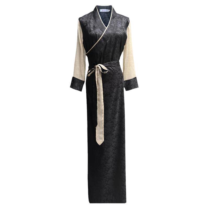 纤沫藏装女藏式外套拼色西藏服锅庄裙康巴藏袍博拉藏族服装民族风