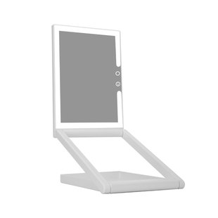 折叠升降化妆镜带灯台式镜子led梳妆镜旅游便携美妆镜高清可调节