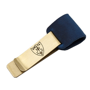 定制黄铜笔夹金属钞票夹钱夹笔记本夹子票据夹铜夹男士卡夹零钱夹