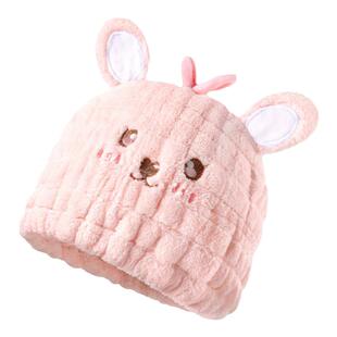 贝肽斯儿童干发帽超强吸水速干女童洗头毛巾宝宝浴帽子包头巾加厚