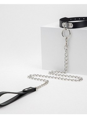 项圈男生带牵引绳潮男项链体育生铃铛颈环脖圈链子狗链m人用颈链