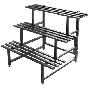 花架落地多层阶梯式置物架阳台铁艺室外庭院盆栽多肉简约花盆架子