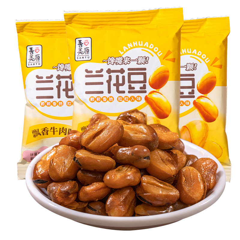 善美源韩式火鸡味兰花豆辣味