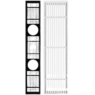 abs中央空调出风口预埋无边极简加长线性极窄边框回风T型百叶格栅
