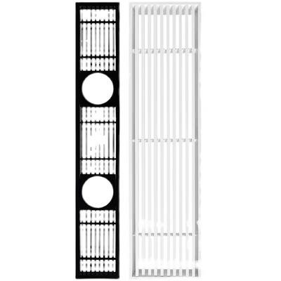 空调出风口极窄加长无边百叶格栅