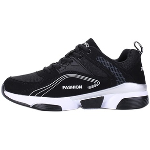 夏季透气内增高男鞋板鞋韩版休闲鞋青年运动跑步鞋男防滑黑色潮鞋