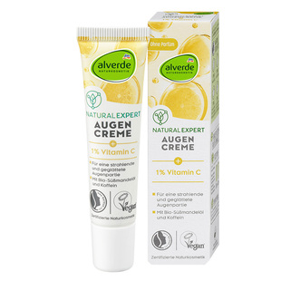 德国Alverde艾薇德维生素C眼霜提亮平滑改善黑眼圈眼周暗沉抗氧化