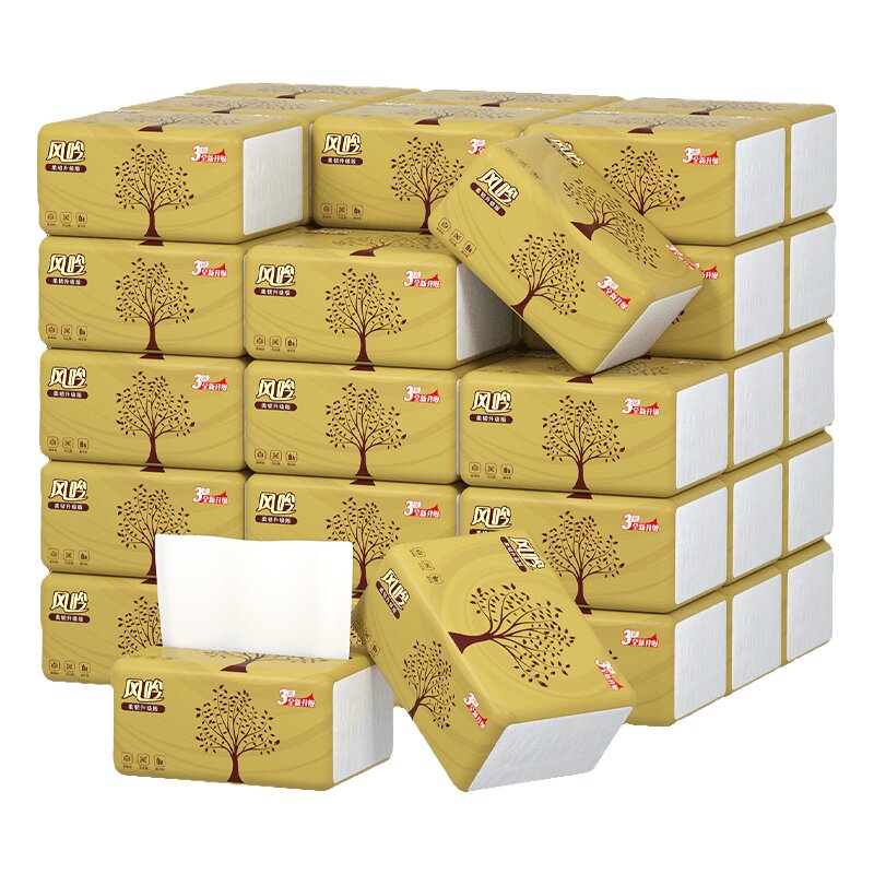 风吟300张60包原木抽纸家用整箱