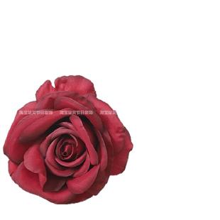 大红色玫瑰花头仿真花 花墙插花装饰婚庆布置DIY装饰搭配假花朵