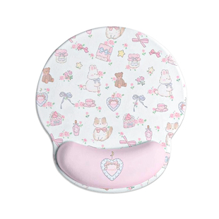 可爱少女心护手腕鼠标垫女生高颜值办公室电脑键盘护腕手托小垫子