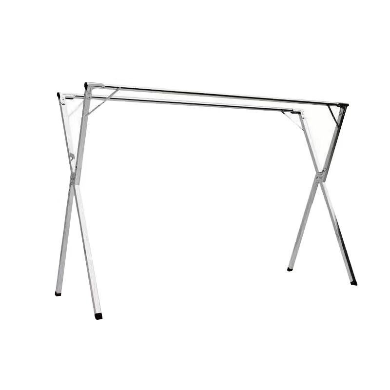 晾衣架加粗落地折叠阳台家用伸缩室内晒衣服可衣架的不锈钢凉架子