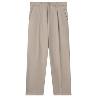 【储格】毛呢休闲裤男冬季西裤男士时尚帅气西装裤垂感直筒男裤子