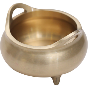 迷你小号宣德炉线香底座家用室内纯铜香插香座香炉线香香插茶道