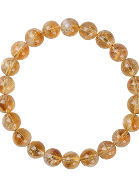 天然黄塔晶招财手链收藏级