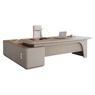 高级感办公桌老板桌轻奢高档总裁桌大班台经理办公室老板桌椅组合