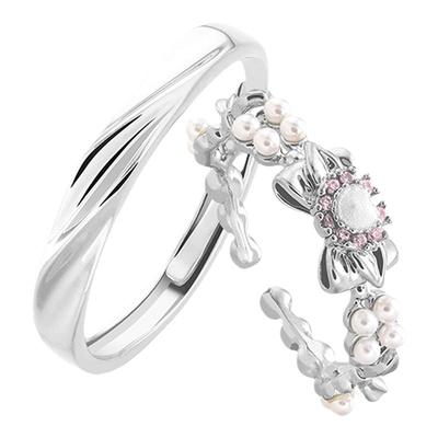 情侣对戒珍珠VIVIWELL少女