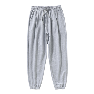 休闲裤直筒宽松百搭哈伦束脚裤男