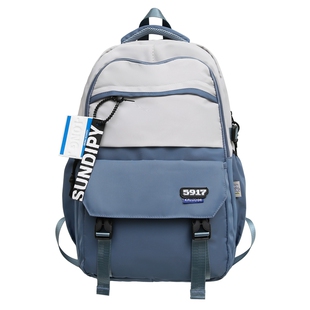 大容量书包男生初中生防水肩负高中生高颜值大学生背包电脑双肩包