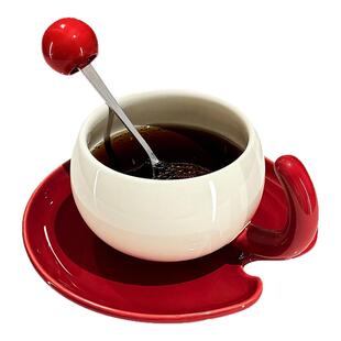 高颜值咖啡杯子高档精致女士个人专用陶瓷杯下午茶咖啡杯碟套装