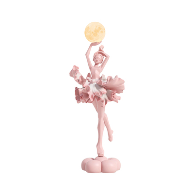 芭蕾女孩小夜灯旋转摆件装饰品