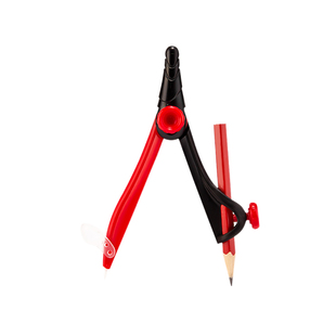 零金属圆规可带入考场小学生初中高中生通用标准圆规安全多功能可夹铅笔数学考试工具美术生制图画图文具用品