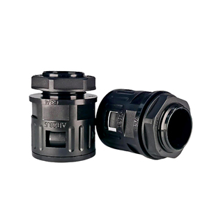 全新塑料波纹管接头公制螺纹浪管快速接头软管快插固定头尼龙包邮