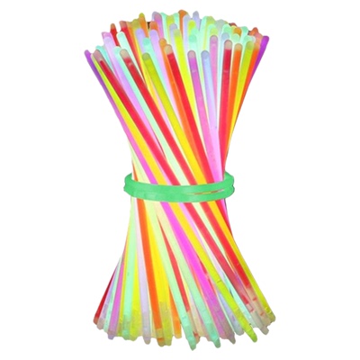 2026新款七彩荧光棒儿童无毒粘衣服发光贴身上跳舞道具演唱会炫彩