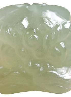 天然和田玉国风瑞兽醒狮