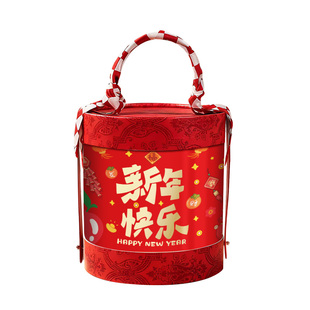 马年新年礼盒走亲戚零食礼包春节年货伴手礼公司年会福利LOGO定制