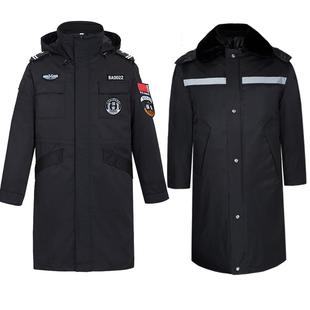 保安大衣男冬季加厚工作服棉服冷库军棉大衣女劳保防寒服冬装棉袄