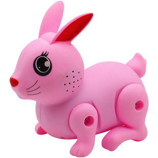 会跳的小白兔走路叫带灯光音乐兔子宝宝益智男女孩婴儿童电动玩具