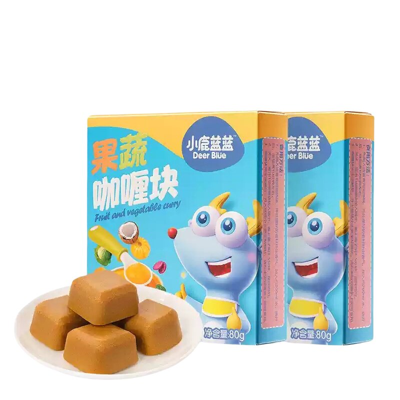 小鹿蓝蓝独立包装拌饭果蔬咖喱块