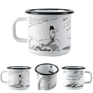 MOOMIN塞尔维亚进口muurla成人搪瓷杯办公室欧式咖啡杯儿童水杯