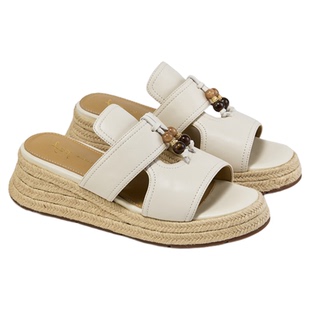 fed法式凉拖夏季新款女鞋麻边沙滩鞋厚底外出拖鞋女S0709-YAB682