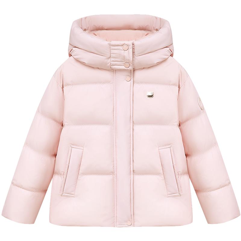 【Hello Kitty联名】波司登儿童羽绒服女童千金风外套四防羽绒服